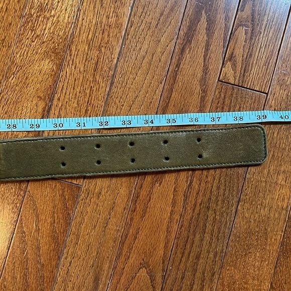 Hobo | Three Strand Braided Leather Belt in Green Size Medium Bohemian - Picture 6 of 6